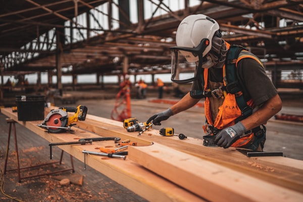 Engineers on a construction site demonstrating credibility