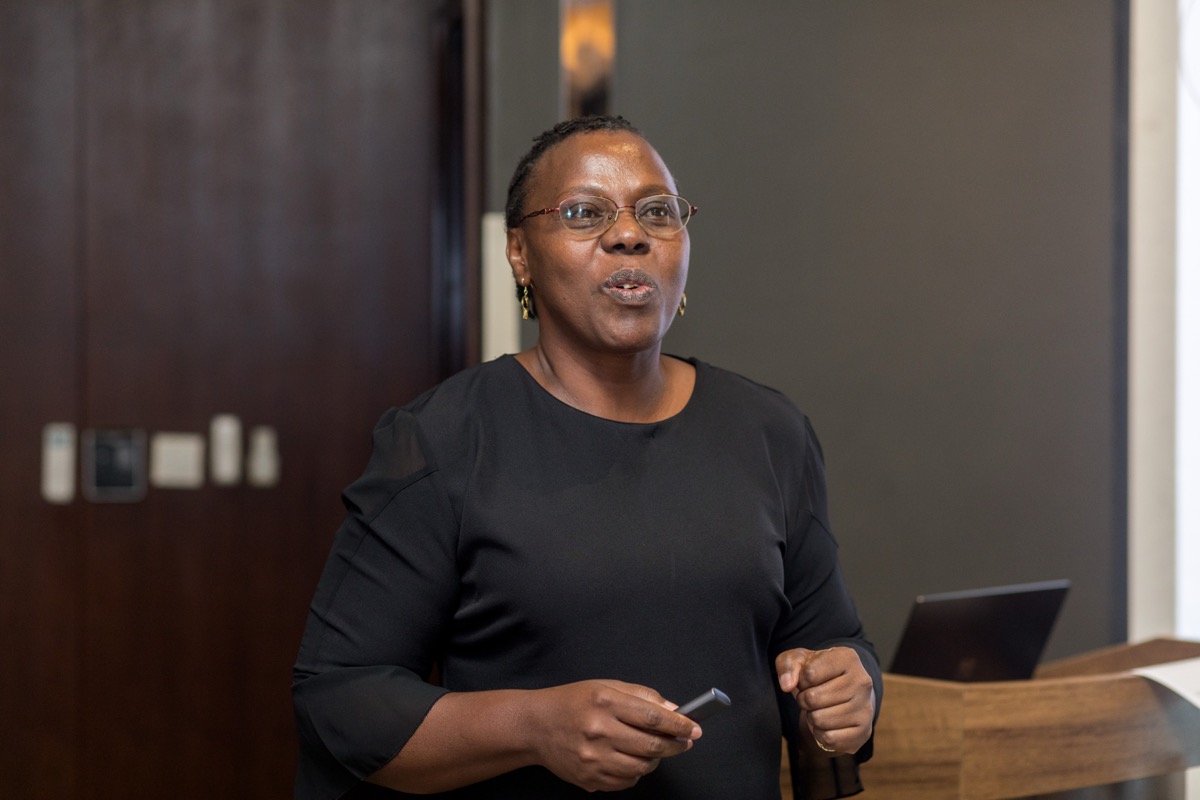 Annet facilitating an engineering training workshop